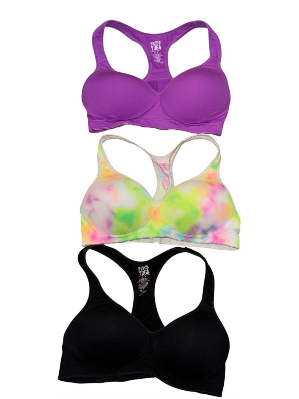 VS pink yoga push-up sports bras (3)